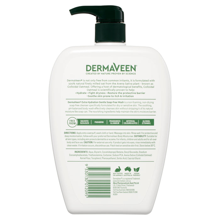 Dermaveen Extra Gentle Soap Free Wash 1 Litre.