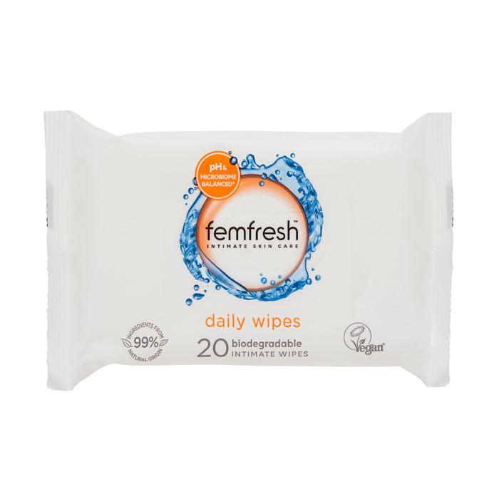 Femfresh Feminine Wipes 20 Pack