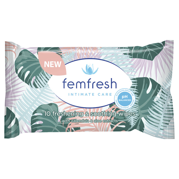 Femfresh Pocket Wipes 10 Pack