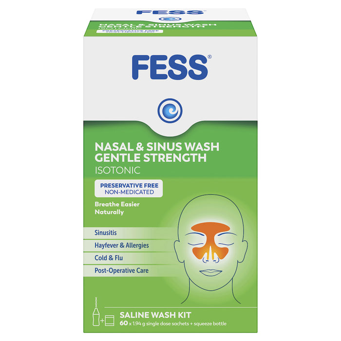 Fess Sinu Cleanse Gentle Cleansing Daily Wash Kit 60