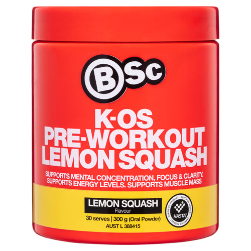 Body Science BSC K-OS Pre Workout Lemon Squash 300g