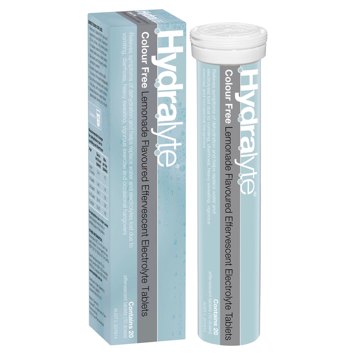 Hydralyte Effervescent Tablets Lemonade 20