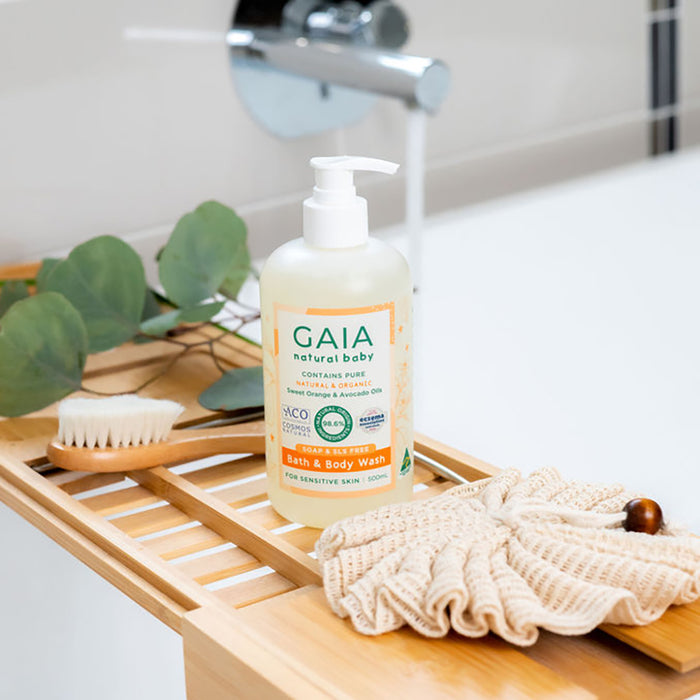 Gaia Natural Baby Bath and Body Wash 500ml.