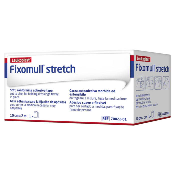 FIXOMULL Stretch 10cm x 2m White Box