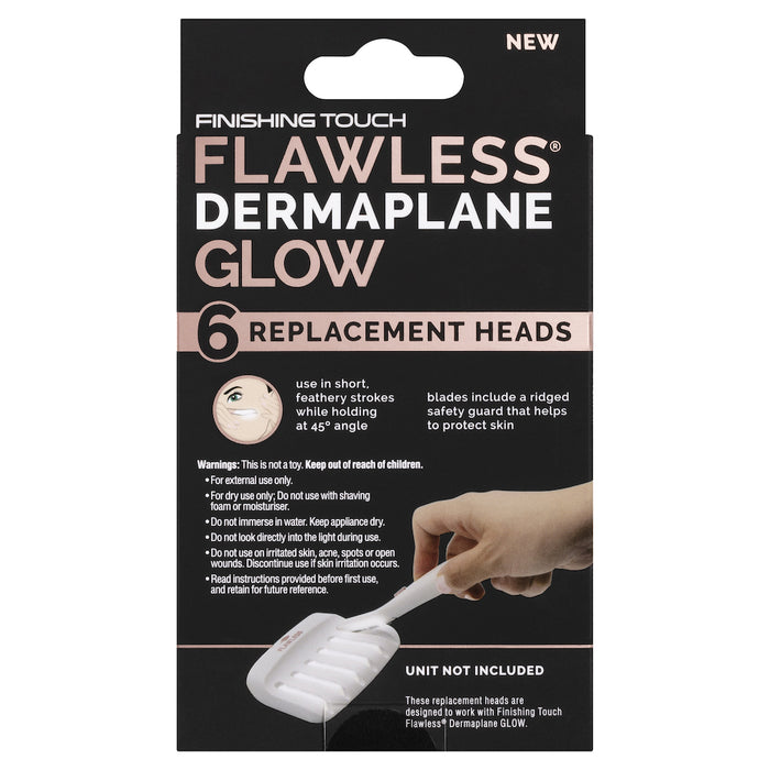 Flawless Finishing Touch Dermaplane Glow Heads 6pk