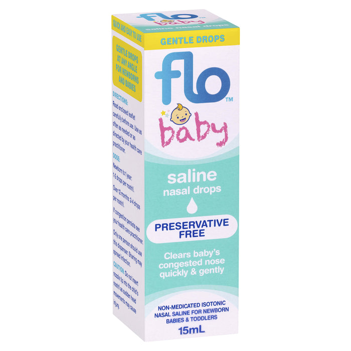 Flo Baby Saline Nasal Drops 15ml