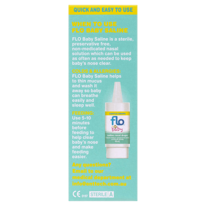 Flo Baby Saline Nasal Drops 15ml