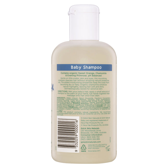 Gaia Natural Baby Baby Shampoo 250ml