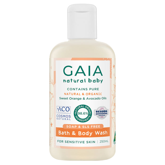 Gaia Natural Baby Bath and Body Wash 250ml