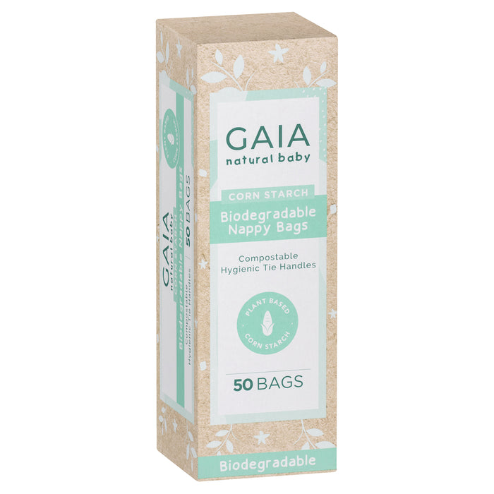 Gaia Natural Baby Biodegradable Nappy Bags 50