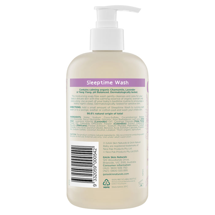 Gaia Sleeptime Bath Wash 500ml