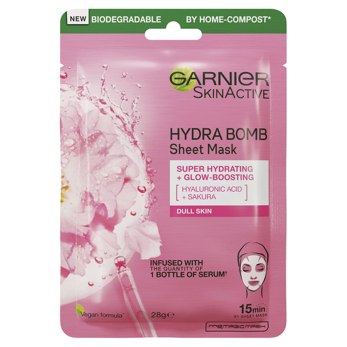 Garnier HydraBomb Tissue Mask Sakura/Hyaluronic 28g