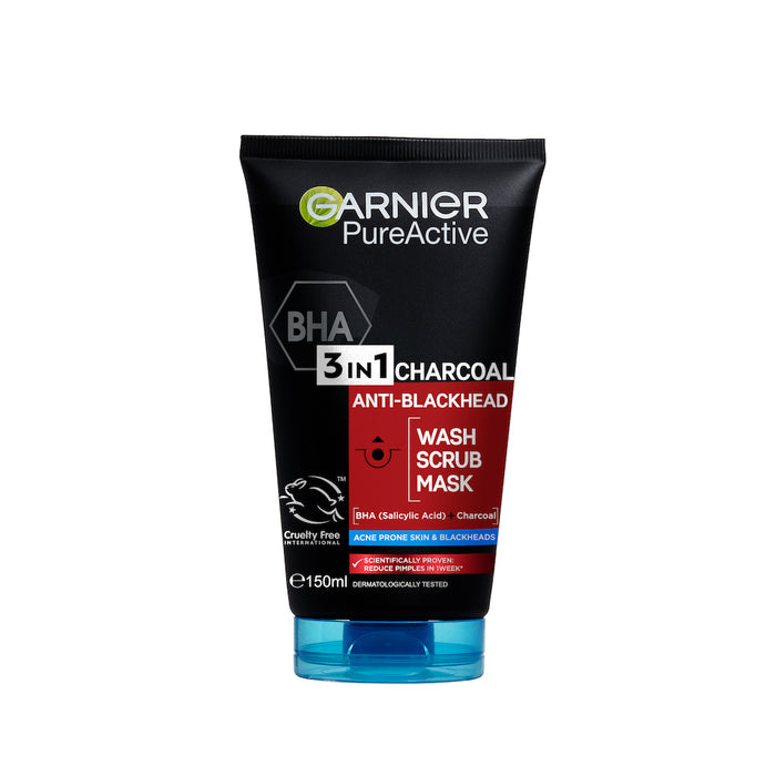 Garnier Skin Active Pure Active 3 In 1 Charcoal 150ml