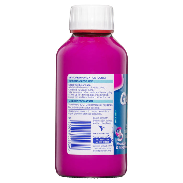 Gaviscon Dual Action Liquid Pepermint 300ml