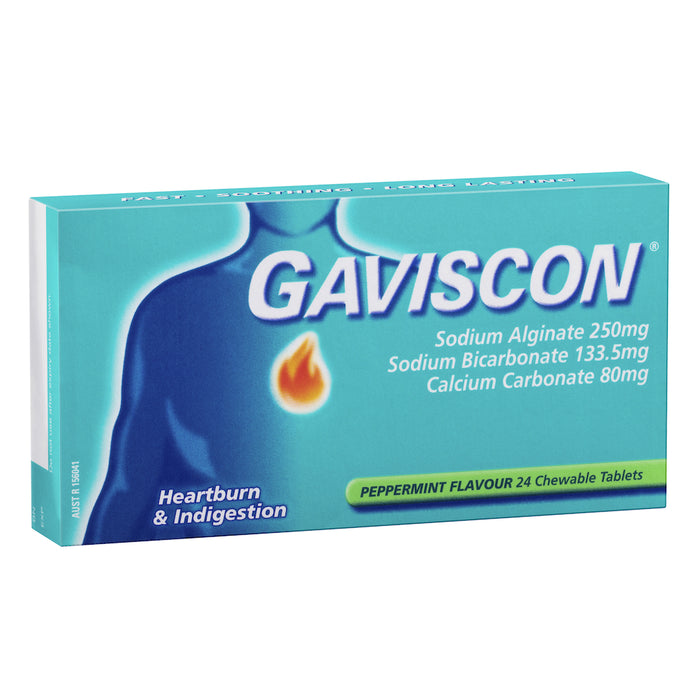 Gaviscon Peppermint Tablets 24