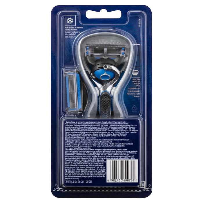 Gillette Fusion Proshield Flexball Chill Razor + Refill