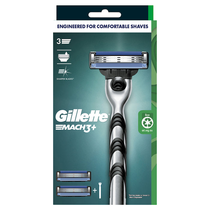 Gillette Mach 3 Manual Razor and 2 Blades