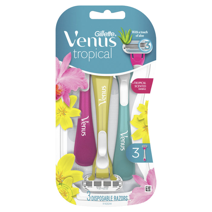 Gillette Venus Tropical Disposable Razors 3 Pack