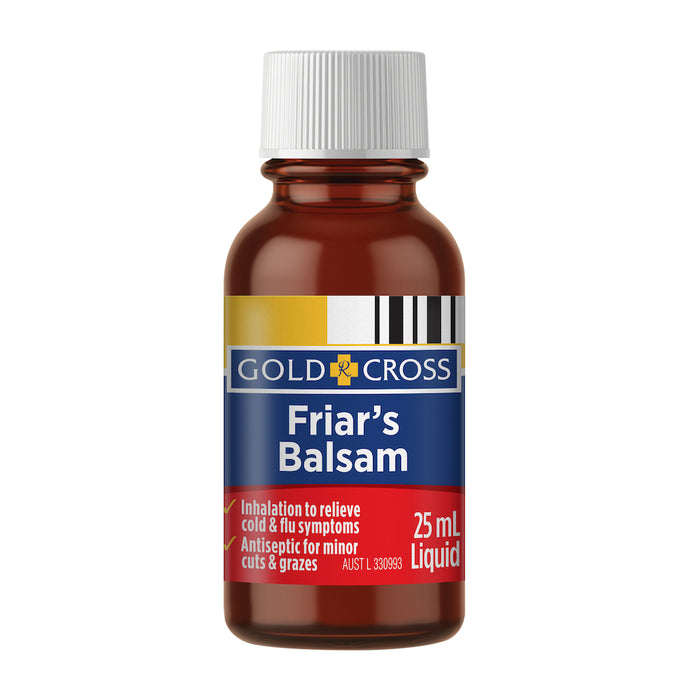 Gold Cross Friars' Balsam Benz Comp Tinc BP 25ml