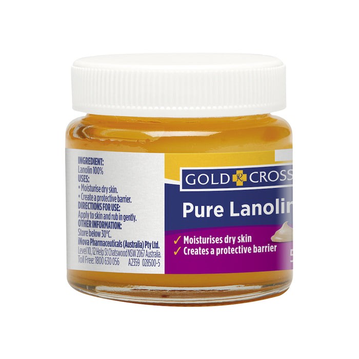 Gold Cross Pure Lanolin Jar 50g