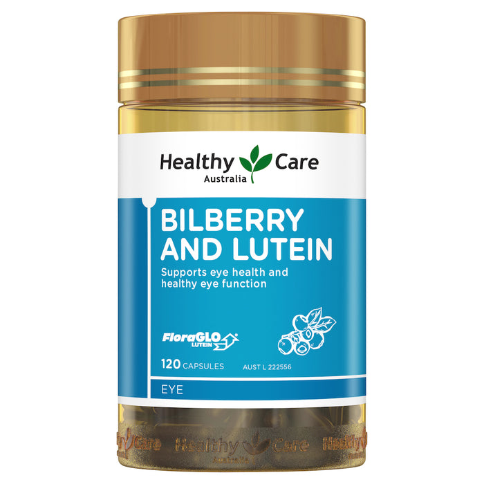 Healthy Care Bilberry & Lutein 120 Capsules