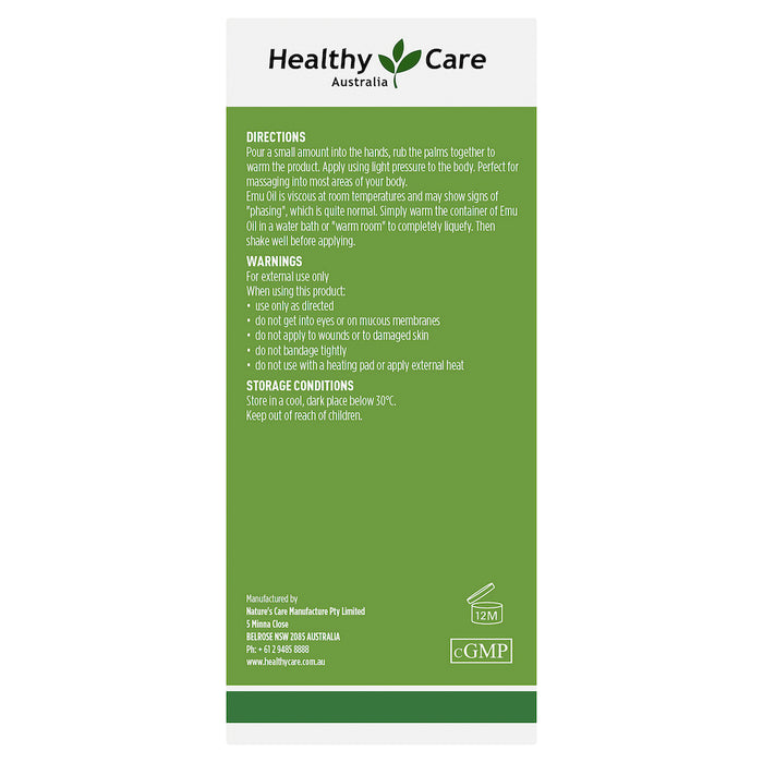 Healthy Care Emu Heat Oil 100ml