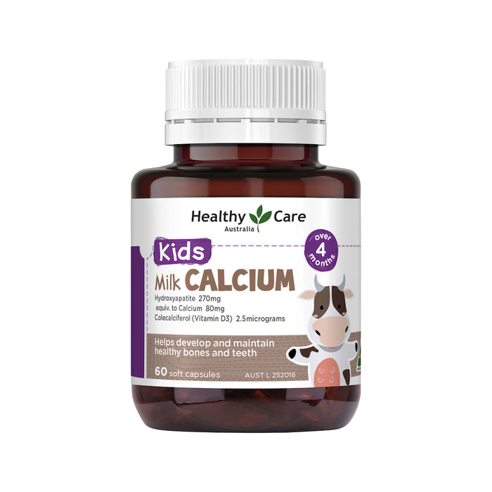 Healthy Care Milk Calcium 60 Capsules