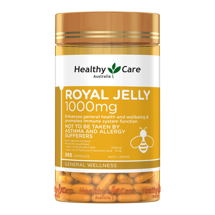 Healthy Care Royal Jelly 1000mg 365 capsules