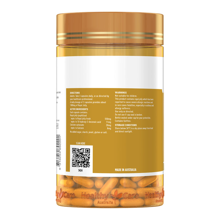 Healthy Care Royal Jelly 1000mg 365 capsules