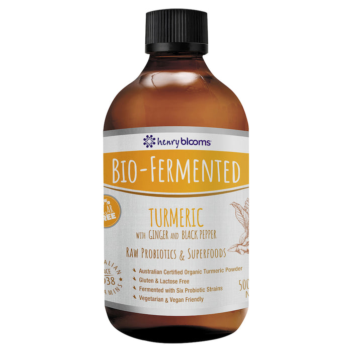 Henry Blooms Bio Fermented Turmeric With Ginger And Black Pepper 500ml