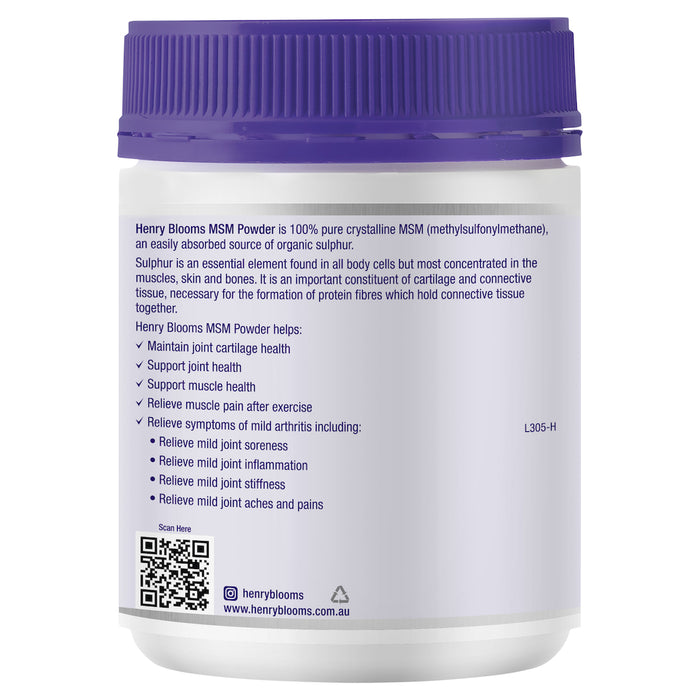 Henry Blooms MSM Powder 300g