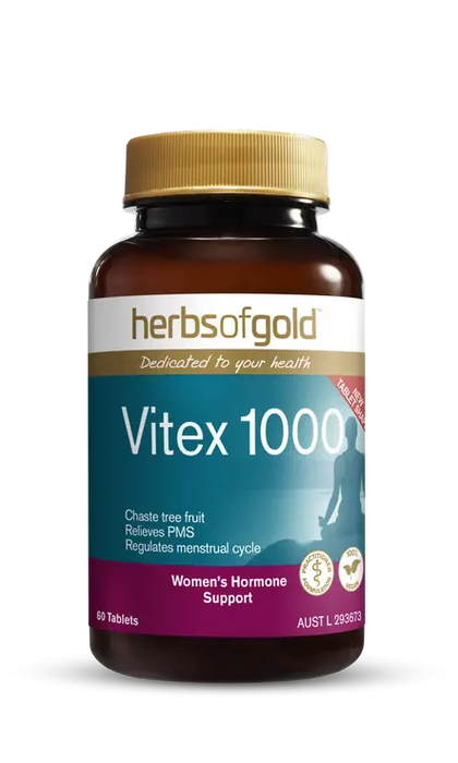 Herbs Of Gold Vitex 1000 60 Tablets