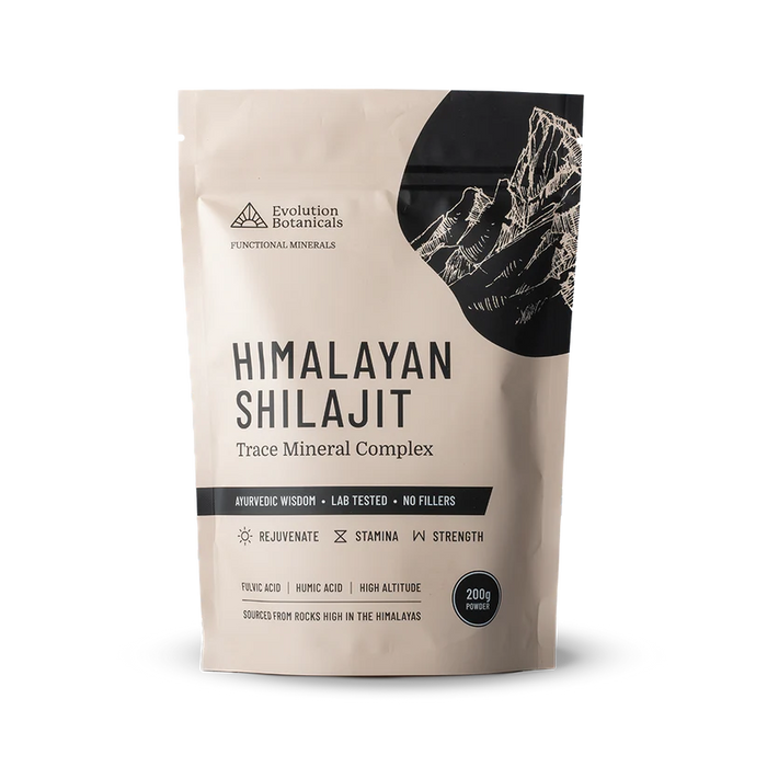 Evolution Botanicals Himalayan Shilajit 80 Trace Mineral Complex 200g.