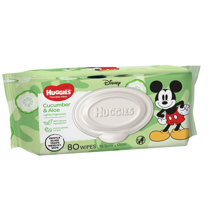 Huggies Baby Wipes Cucumber & Aloe 80