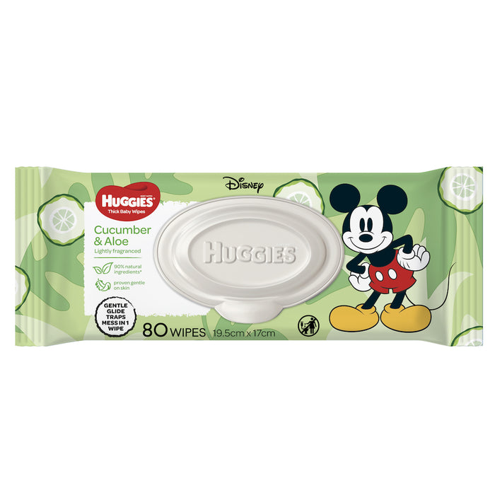 Huggies Baby Wipes Cucumber & Aloe 80