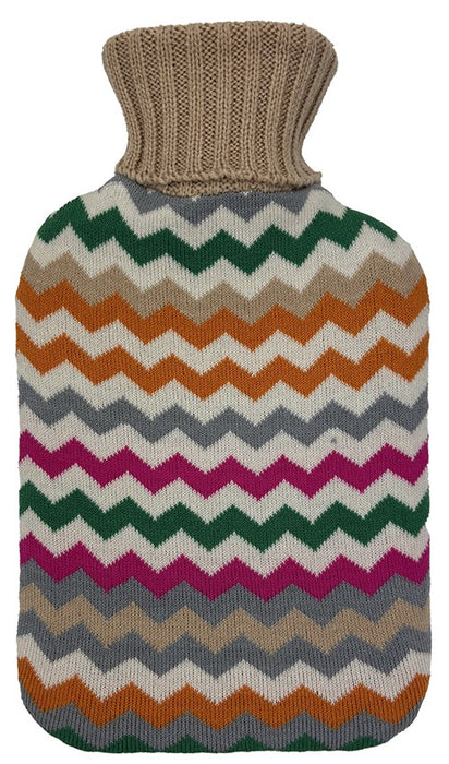 3P Hot Water Bottle Cover Ripple Knit – For 2l Bottle.