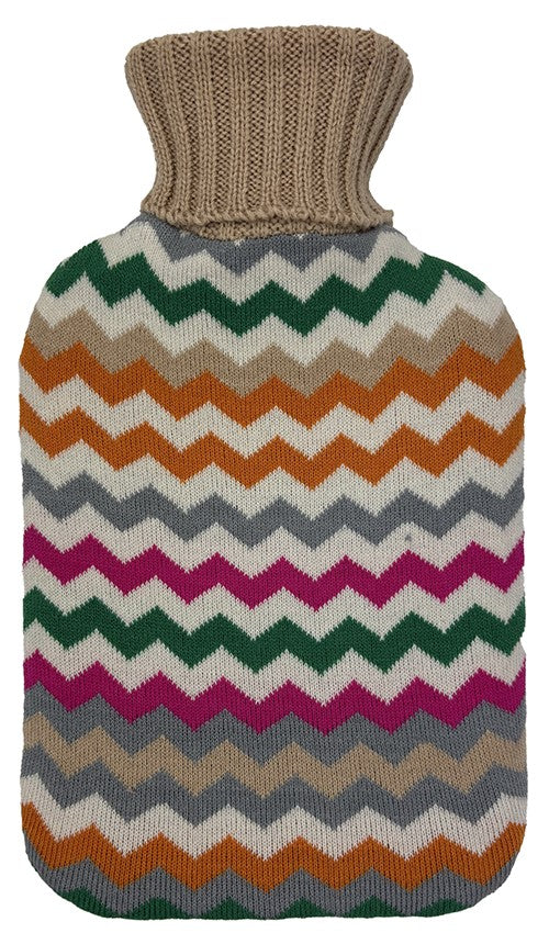 3P Hot Water Bottle Cover Ripple Knit – For 2l Bottle.