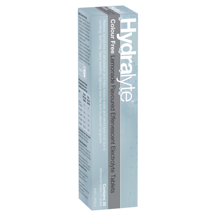 Hydralyte Effervescent Tablets Lemonade 20