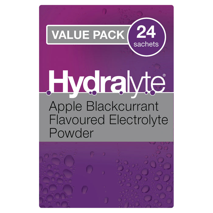 Hydralyte Sachets Apple Blackcurrant 4.9g x 24