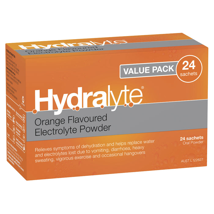 Hydralyte Sachets Orange 4.9g x 24