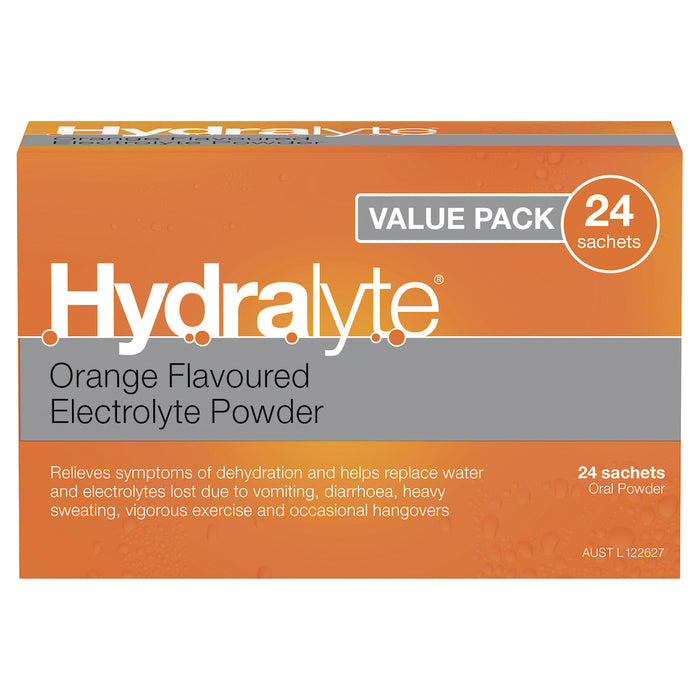 Hydralyte Sachets Orange 4.9g x 24