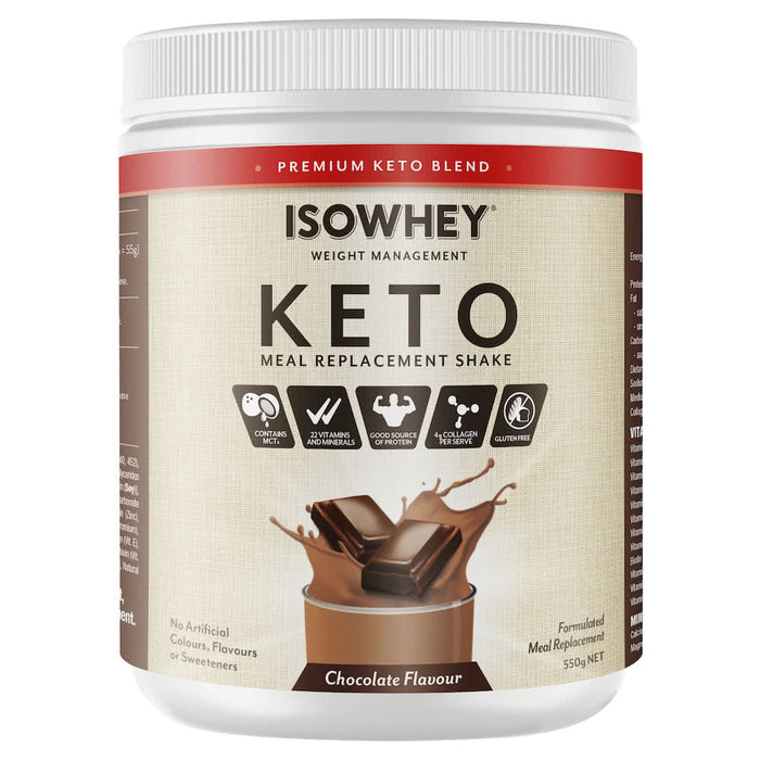 Isowhey Keto Meal Replacement Chocolate 550g