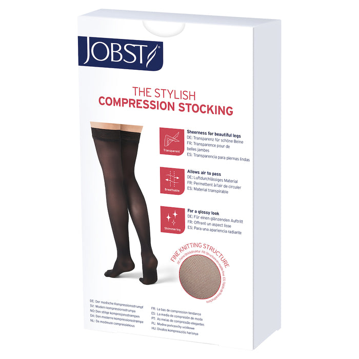 Jobst Ultrasheer Knee High Large Black 15-20mmHg