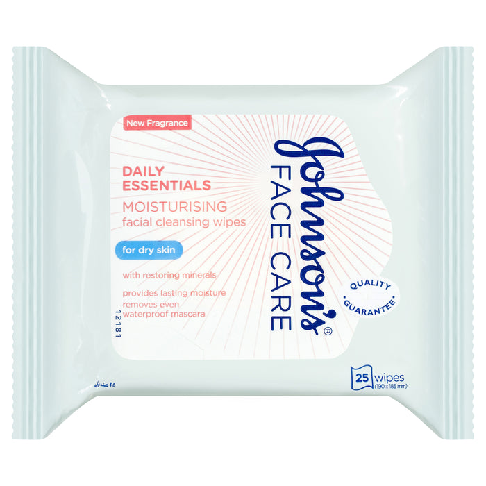 Johnson's Daily Essential Facial Wipes Moisturising