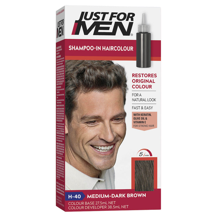 Just For Men Hair Colour 40 Medium Dark Brown