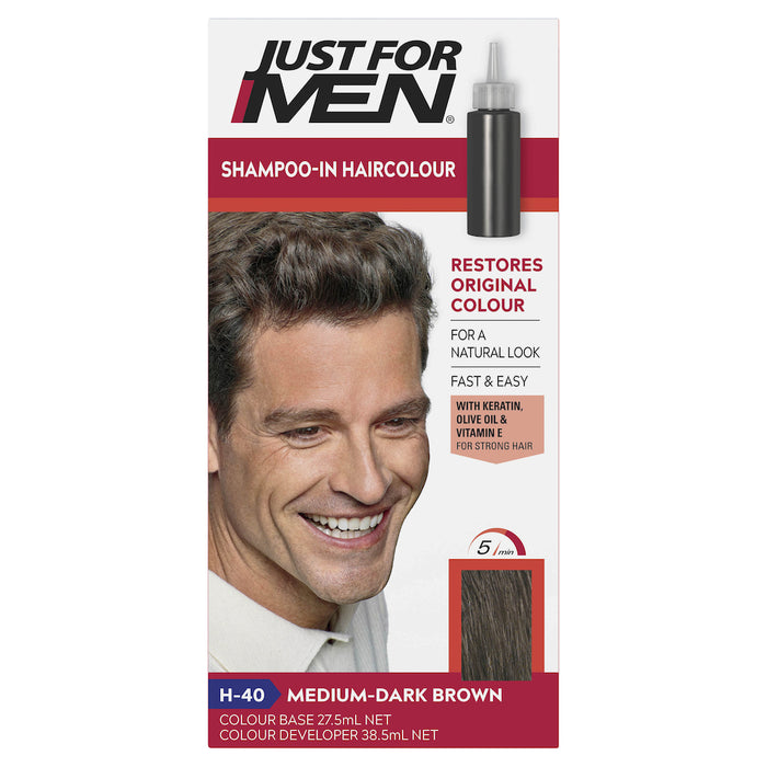 Just For Men Hair Colour 40 Medium Dark Brown