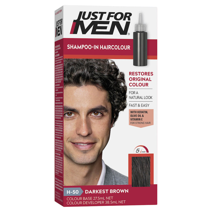 Just For Men Hair Colour 50 Darkest Brown