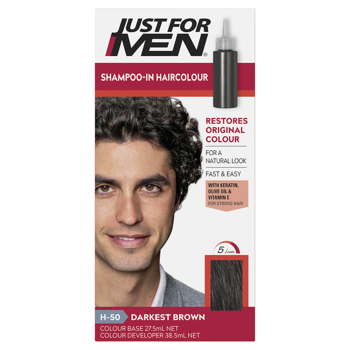 Just For Men Hair Colour 50 Darkest Brown