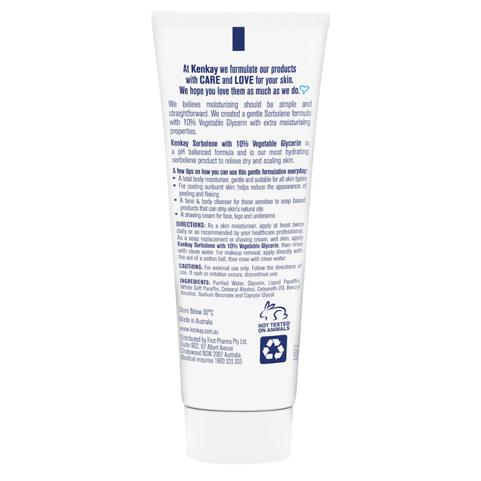 Kenkay Skin Relief Sorbolene & Glycerin Cream Tube 100ml