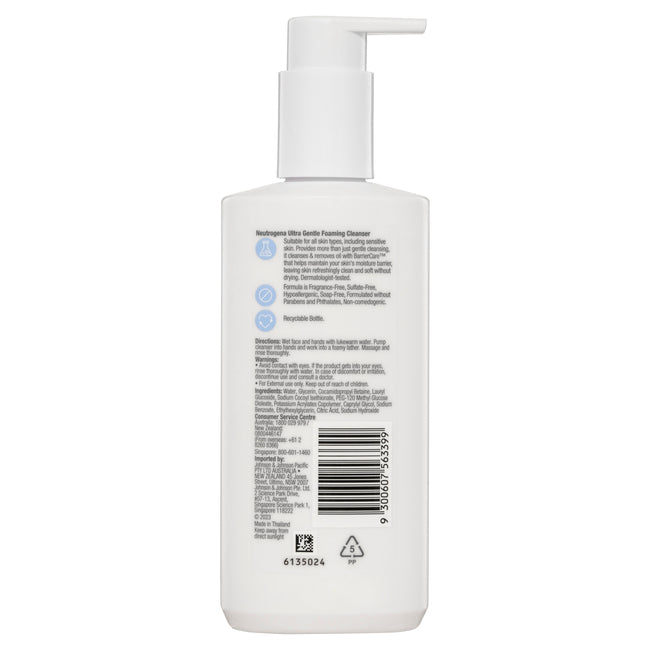 Neutrogena Ultra Gentle Foaming Cleanser 200ml